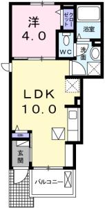 クラール南矢三 C 101【間取図】 999999 (101.103.jpg)