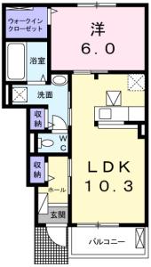 モンテリザイア Ⅰ 102【間取図】 999999 (102.jpg)