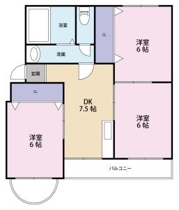 メゾン竹内 206【間取図】 999999 (メゾン竹内.jpg)