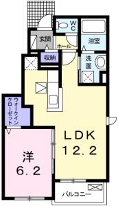 グラン　ベルジュ　D 101【間取図】 999999 (101.jpg)