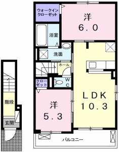 マーヴェラス　Ｅ 205【間取図】 999999 (205.jpg)