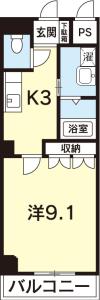 パークヒルズ庄町 403【間取図】 999999 (603_403.jpg)