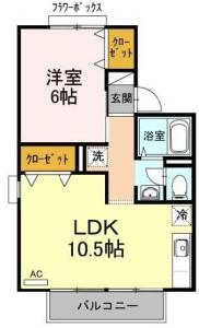 セジュール笹川 206【間取図】 999999 (206.JPG)