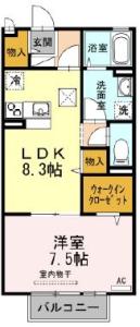 サニーガーデン A棟 102【間取図】 020101 (102.JPG)