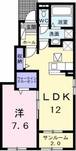 ボアソルチ　Ｂ 101【間取図】 999999 (B101.jpg)