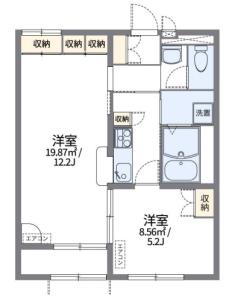 レオパレス勝浦川 105【間取図】 999999 (間取り.jpg)