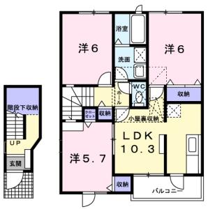 シルエット プリンセスＢ 201【間取図】 999999 (201.jpg)