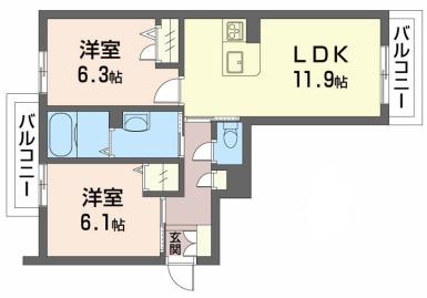 グランドベレオ田宮 303【間取図】 999999 (303(251121).jpg)
