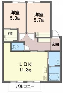 ドミール富永 C棟 107【間取図】 999999 (107(251121).jpg)