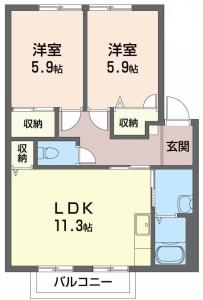 ドミール富永 C棟 207【間取図】 999999 (207(251121).jpg)