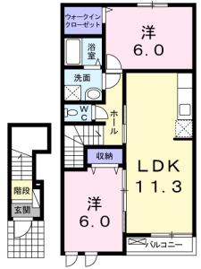カリーナガーデン 202【間取図】 999999 (202.jpg)