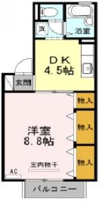 ドミール古川 C棟 106【間取図】 999999 (a.jpg)