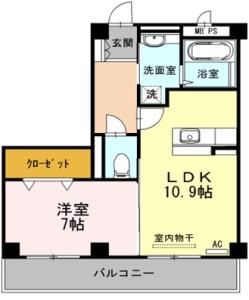 モンプリミエルラシオン 105【間取図】 999999 (madori.jpg)