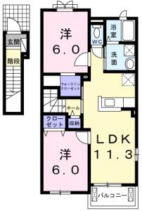 フィオーレNS　IVーD 202【間取図】 999999 (201.202.jpg)