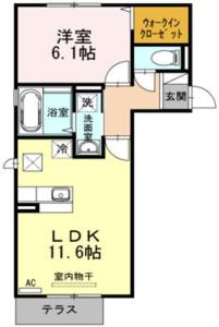 ホワイトバードⅡ A棟 103【間取図】 999999 (ホワイトバードⅡ（A103）間取り.jpg)