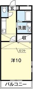 キャルズJ 201【間取図】 999999 (キャルズＪ（201号室）.JPG)