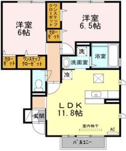 ウィズ山城 C棟 C103【間取図】 999999 (ウィズ山城C棟１０３.jpg)