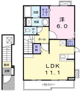 プリマベーラB 205【間取図】 999999 (まろり.jpg)