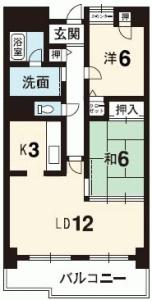 グランヴィア常三島西館 1204【間取図】 999999 (グランヴィア常三島西館_2LDK.jpg)