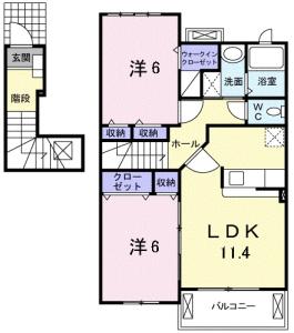 カトル・セゾン　Ⅰ 201【間取図】 999999 (014932901-02010-M[1].jpg)