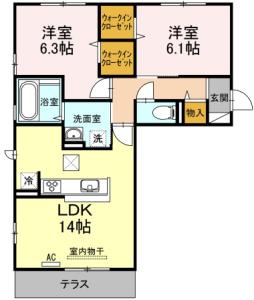 ヴェルドミールⅡ 206【間取図】 999999 (106-01_M.jpg)