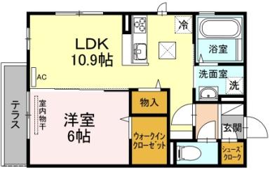 ジャスミンＨＹＭ Ⅰ 105【間取図】 999999 (MA-700087615-001-00105-01_M.jpg)