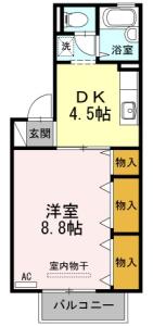 ドミール古川 A棟 106【間取図】 999999 (106.jpg)