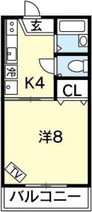 フレグランスYOSHIDA 106【間取図】 999999 (フレグランスYOSHIDA.JPG)