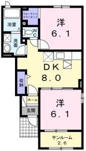 グリーンテラス A棟 102【間取図】 999999 (A102.jpg)
