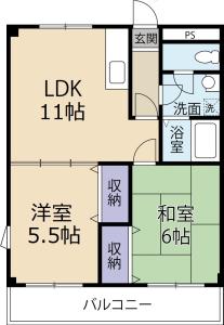第2郡ハイツ 301【間取図】 999999 (第2郡ハイツ(301).jpg)