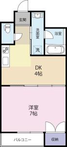 セ・ミュー川内 Ⅱ 207【間取図】 999999 (セミュー川内Ⅱ_Btype.jpg)