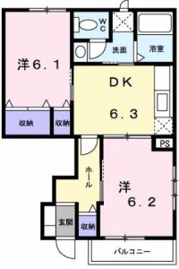 グリーンパレスB 103【間取図】 999999 (103.JPG)