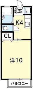 サンライト住吉 102【間取図】 999999 (サンライト住吉　Ｂｔｙｐｅ.JPG)