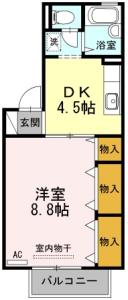 プレステージュ21 Ⅱ棟 203【間取図】 999999 (203.jpg)