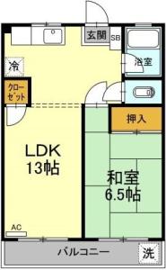 大石マンション 302【間取図】 999999 (302.jpg)