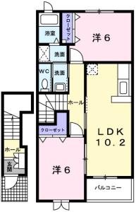 グレイスフル　Ｂ 202【間取図】 999999 (202.jpg)