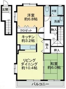 クレール 2ND【間取図】 999999 (2nd.jpg)