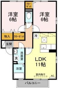 エーデルハイム　Ⅰ棟 107【間取図】 999999 (107.jpg)