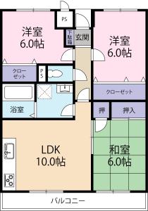 セントラルコート沖浜 303【間取図】 999999 (セントラルコート沖浜_303.jpg)