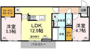 モンプリミエルラシオンⅢ 103【間取図】 999999 (103.jpg)