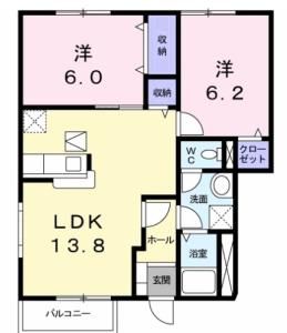 サンシェールＢ 101【間取図】 999999 (101.jpg)