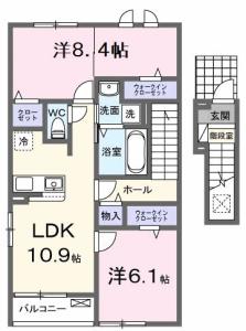 エトワール・イリゼ　A 205【間取図】 999999 (205.jpg)