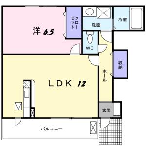 セント・フローラ Ｂ 103【間取図】 999999 (103.jpg)