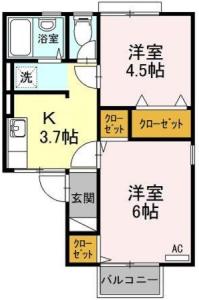 コーポ佐野 南棟 105【間取図】 999999 (105.jpg)