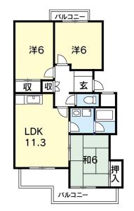 ローレルハイツかちどき 1-Ｄ【間取図】 999999 (ローレルハイツかちどき橋 - コピー.jpg)
