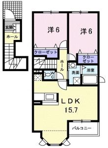 シャン・ドゥ・フルール 201【間取図】 999999 (201.jpg)