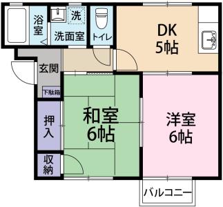 フレグランス船城 A棟 103【間取図】 999999 (A105,A205.jpg)
