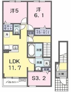 ルーク　Ⅱ 202【間取図】 999999 (202.jpg)