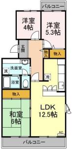 グレースソシア 301【間取図】 999999 (301.jpg)