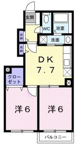 サザン・ヴィアーレＢ 103【間取図】 999999 (B103.jpg)